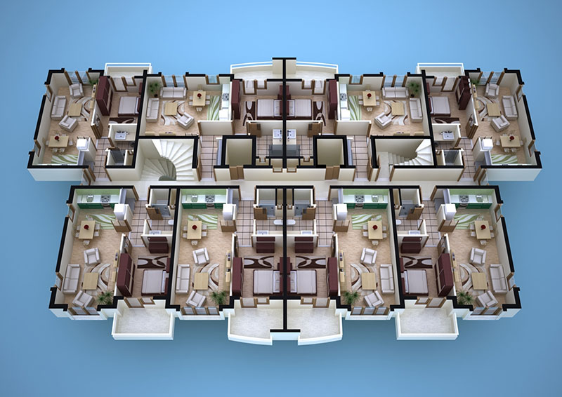 Ünivercity - 1+1 Kat Planı 1