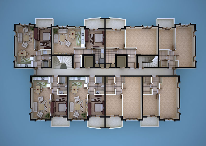Ünivercity - 1+1 Kat Planı 3
