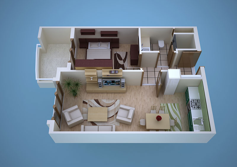 Ünivercity - 1+1 Kat Planı 8