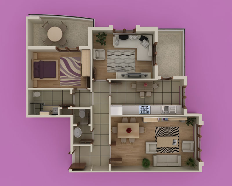 Ünivercity - 2+1 Kat Planı 4
