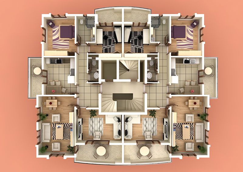 Ünivercity - 3+1 Kat Planı 1