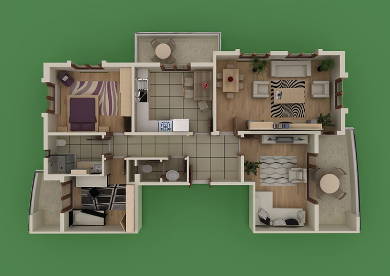 Ünivercity - 3+1 Kat Planı 2